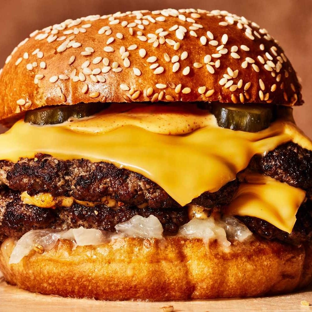 Impossible Veg Smash Burger.
